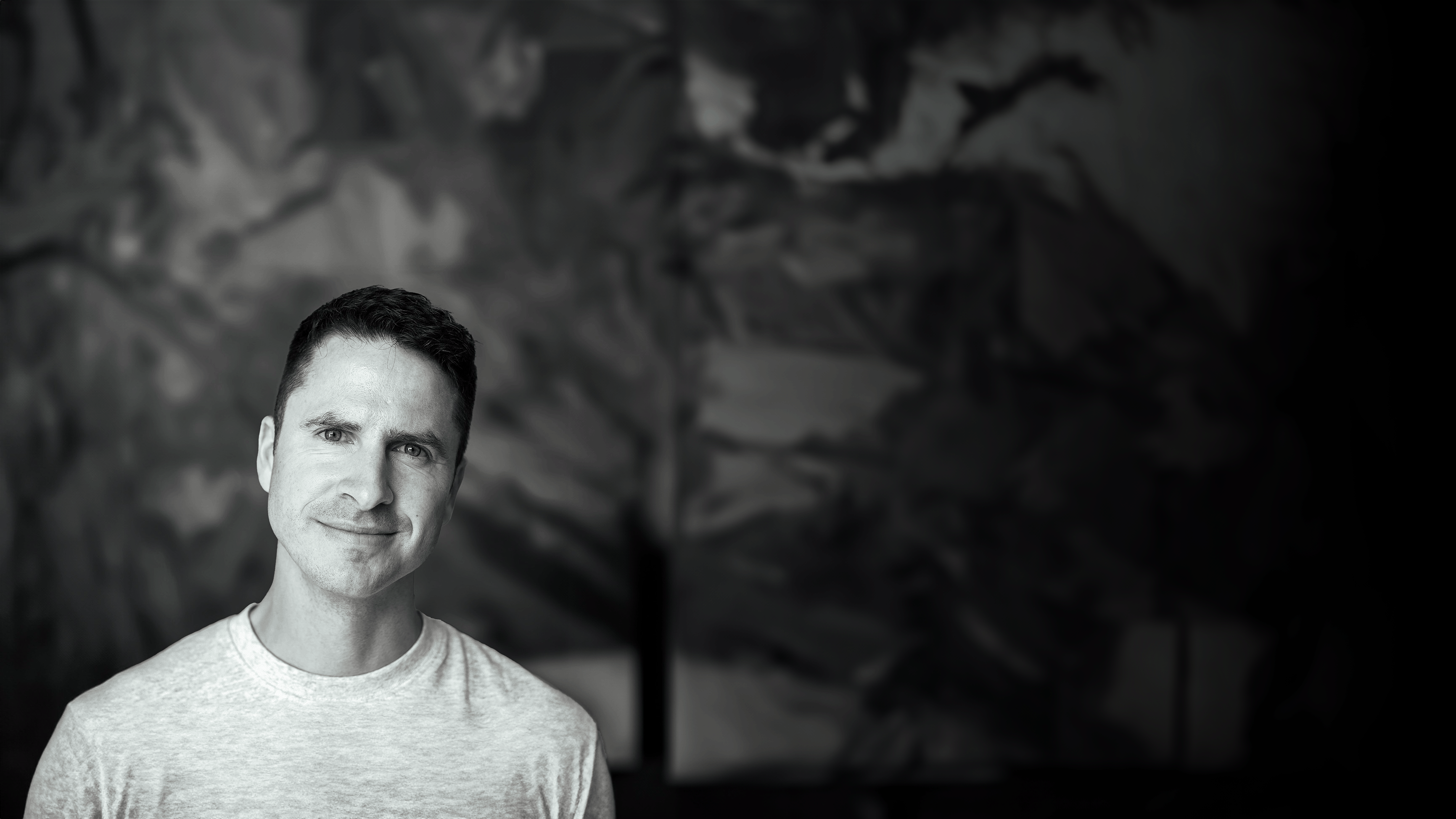 Black and white portrait of Christoph Lukas Eisner