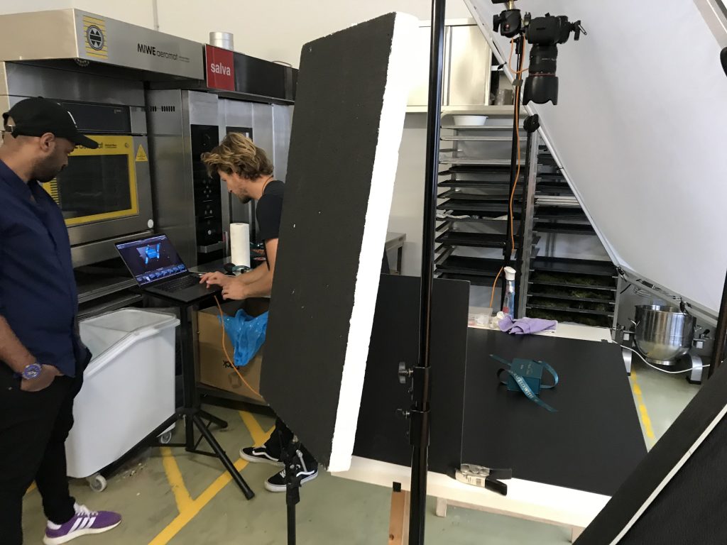 Photo shoot behind the scenes